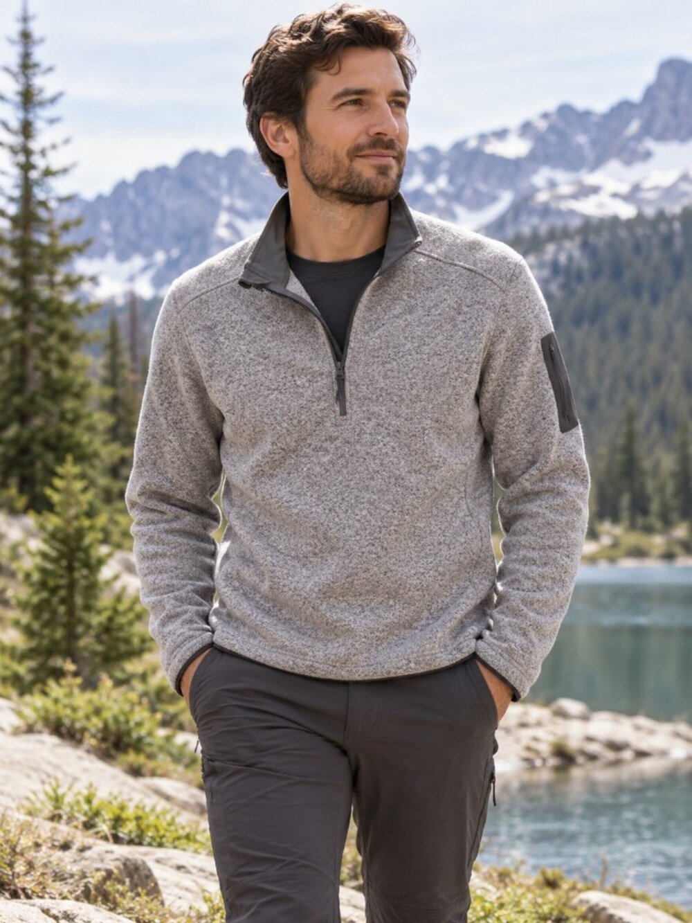 Arc'teryx Men's Covert Cardigan Full Zip Fleece Jacket Size S Gray